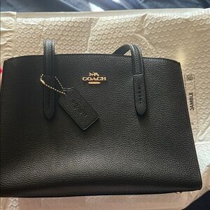 Coach Black Leather Satchel